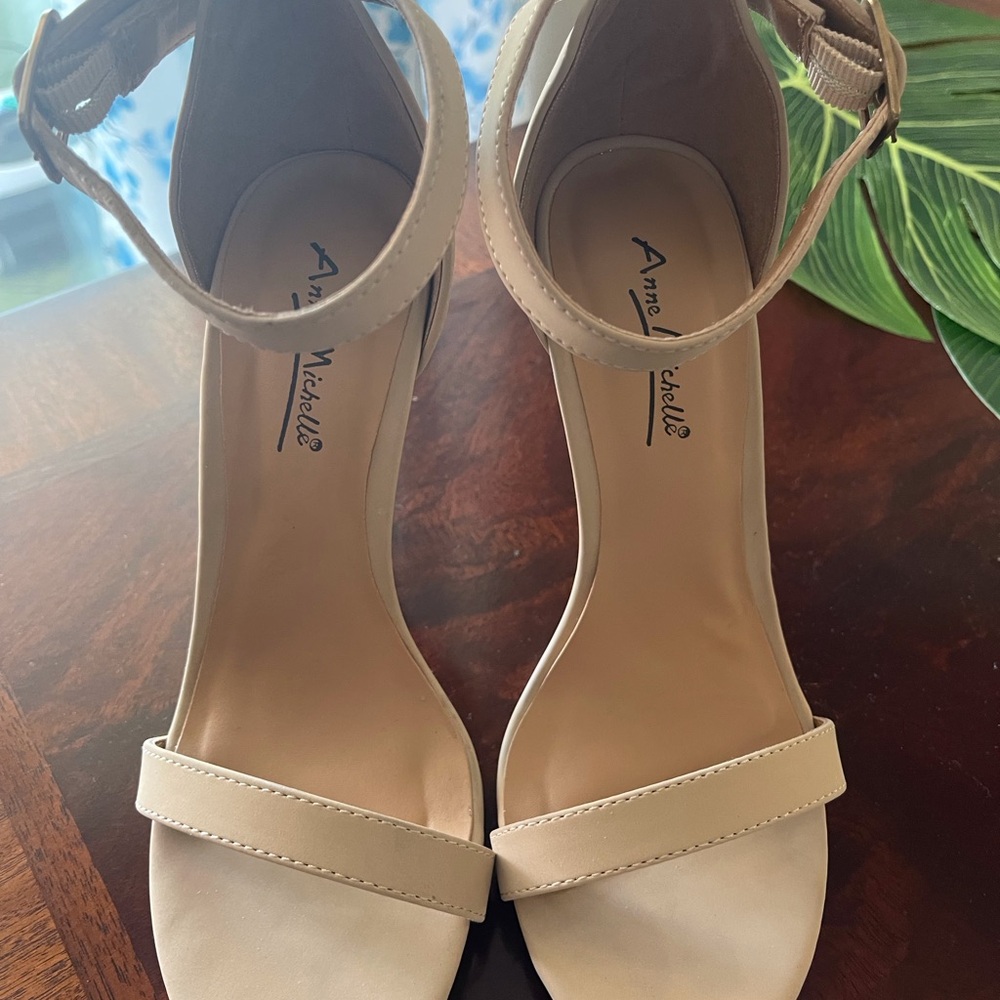 Anne Michelle Cream Women's Sandals
